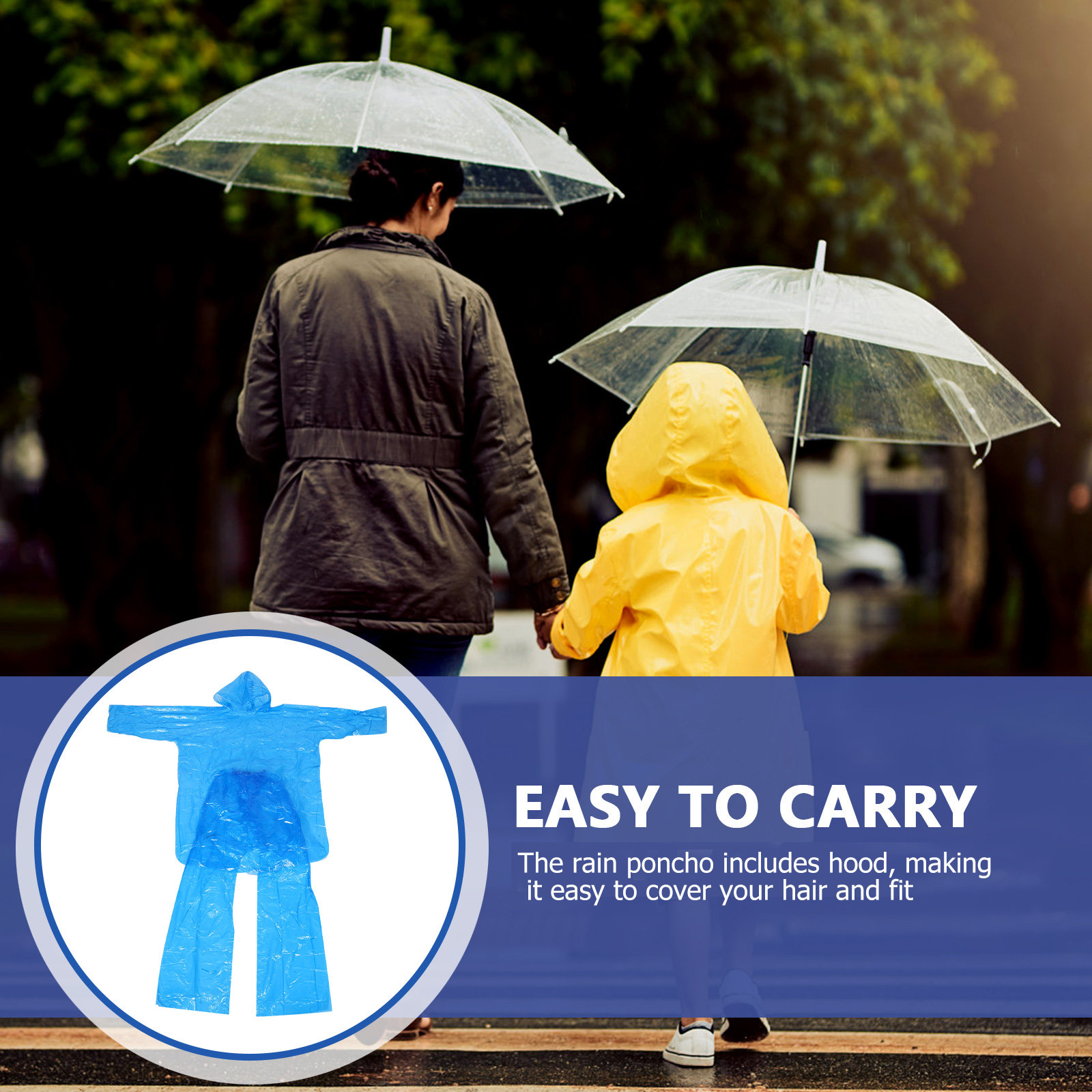 3Sets Disposable Rain Suits Cl - Emergency Poncho Rain บทวิจารณ์และราคา