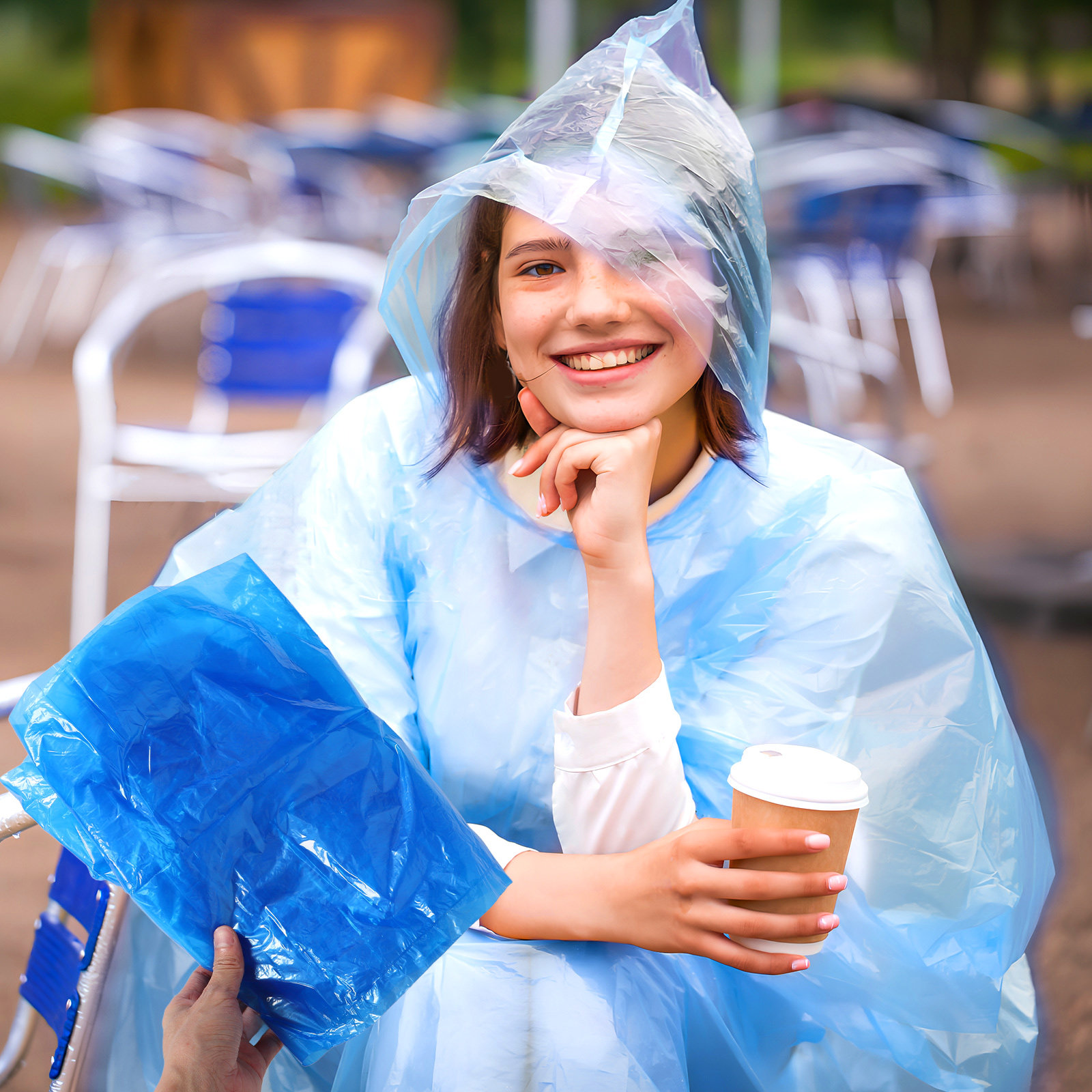3Sets Disposable Rain Suits Cl - Emergency Poncho Rain บทวิจารณ์และราคา