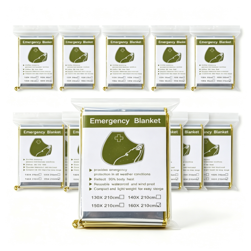 10 Pack Gold Reflective Emerge - Survival Blanket Reflective บทวิจารณ์และราคา