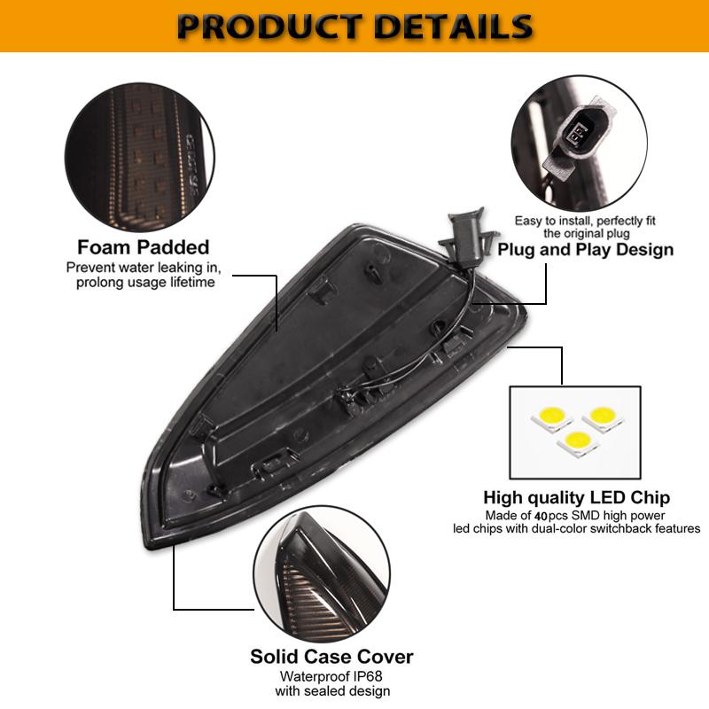 2pc Dynamic Sequential Blink/F - Signal Panel Orange บทวิจารณ์และราคา