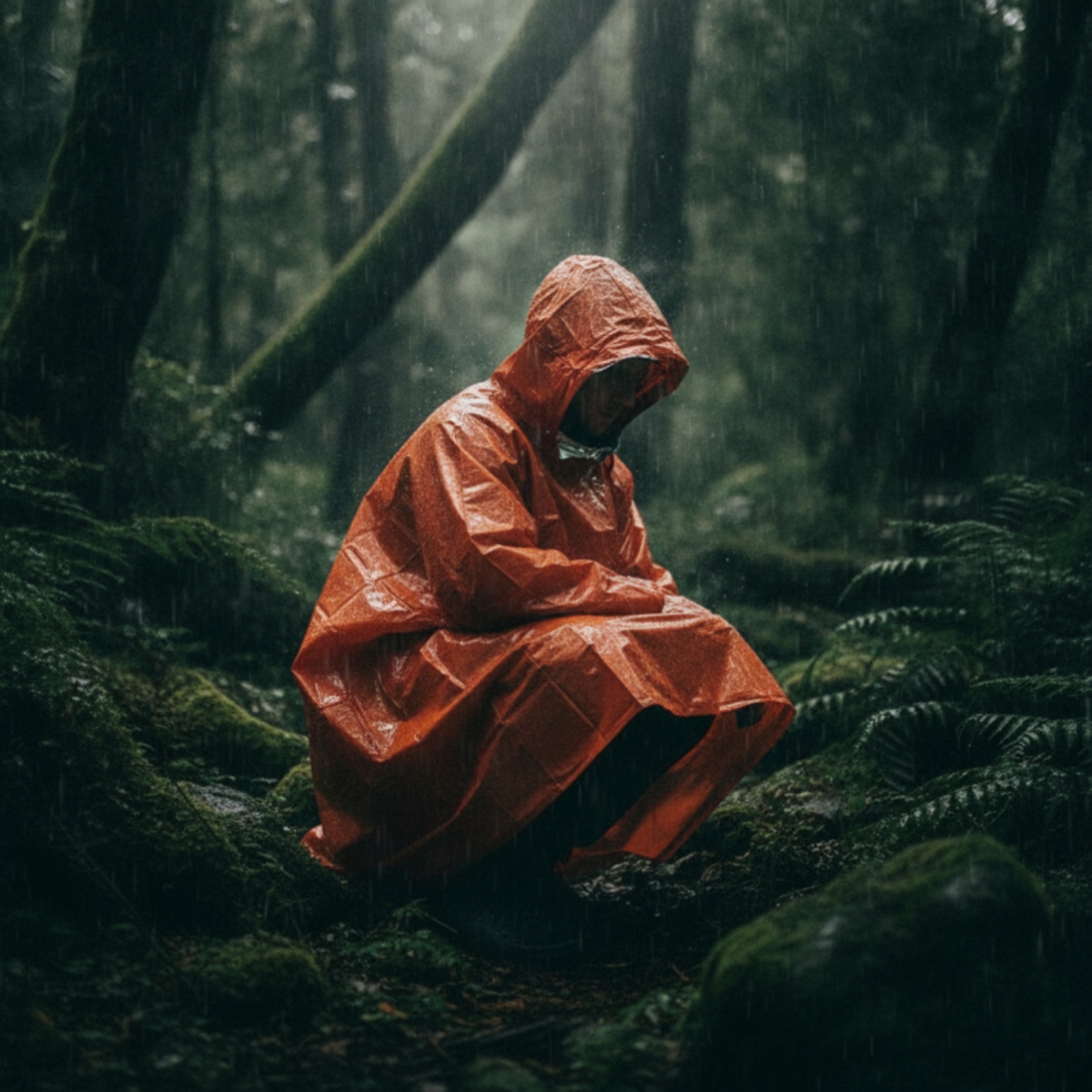 Hooded Rain Poncho Windproof E - Emergency Poncho Rain บทวิจารณ์และราคา