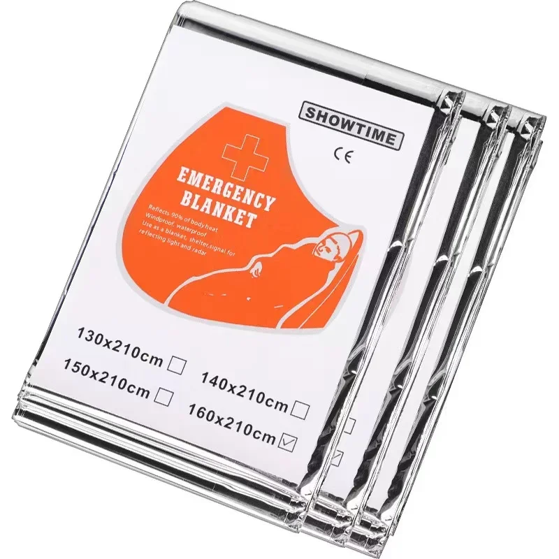 160*210cm 3 PCS Emergency Myra - Survival Blanket Reflective บทวิจารณ์และราคา