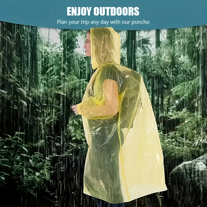 5/10Pcs Disposable Waterproof  - Emergency Poncho Rain บทวิจารณ์และราคา