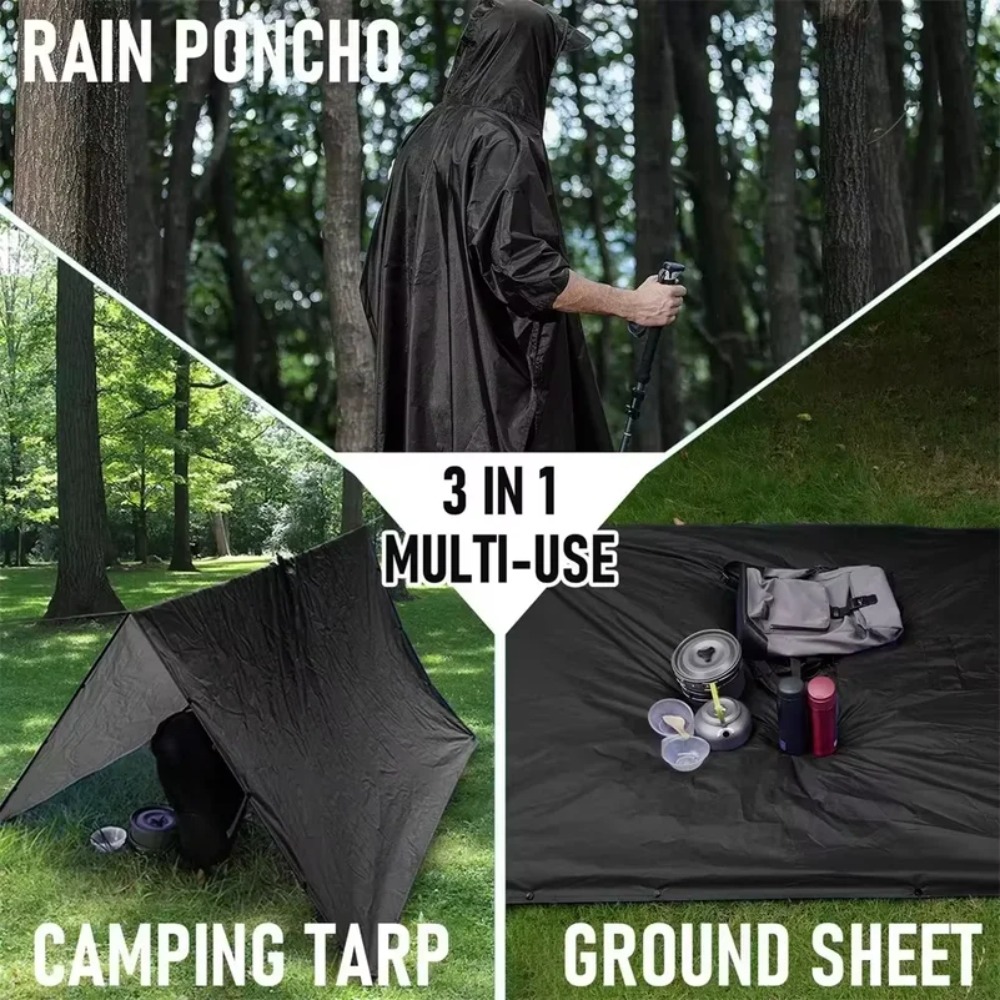 Outdoor Multifunctional 3 In 1 - Emergency Poncho Rain บทวิจารณ์และราคา