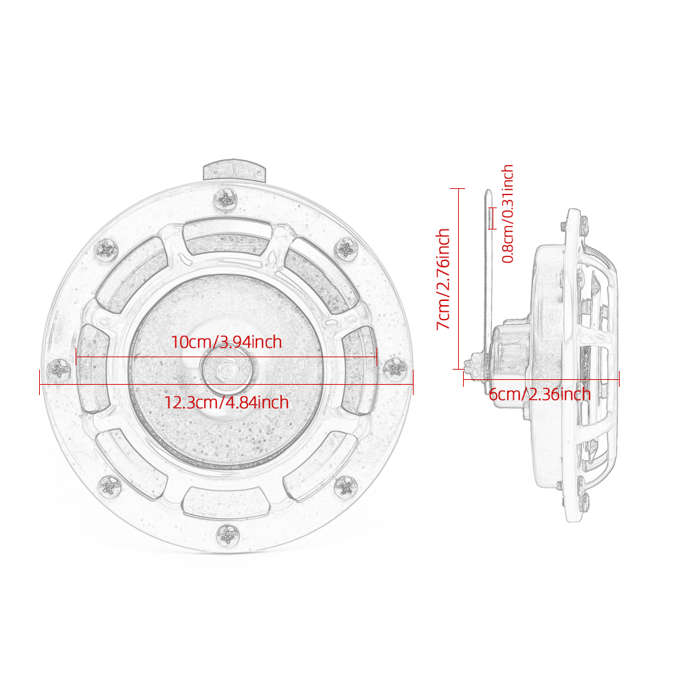 Car Horn 12V 110DB Super Loud  - Emergency Whistle Loud บทวิจารณ์และราคา