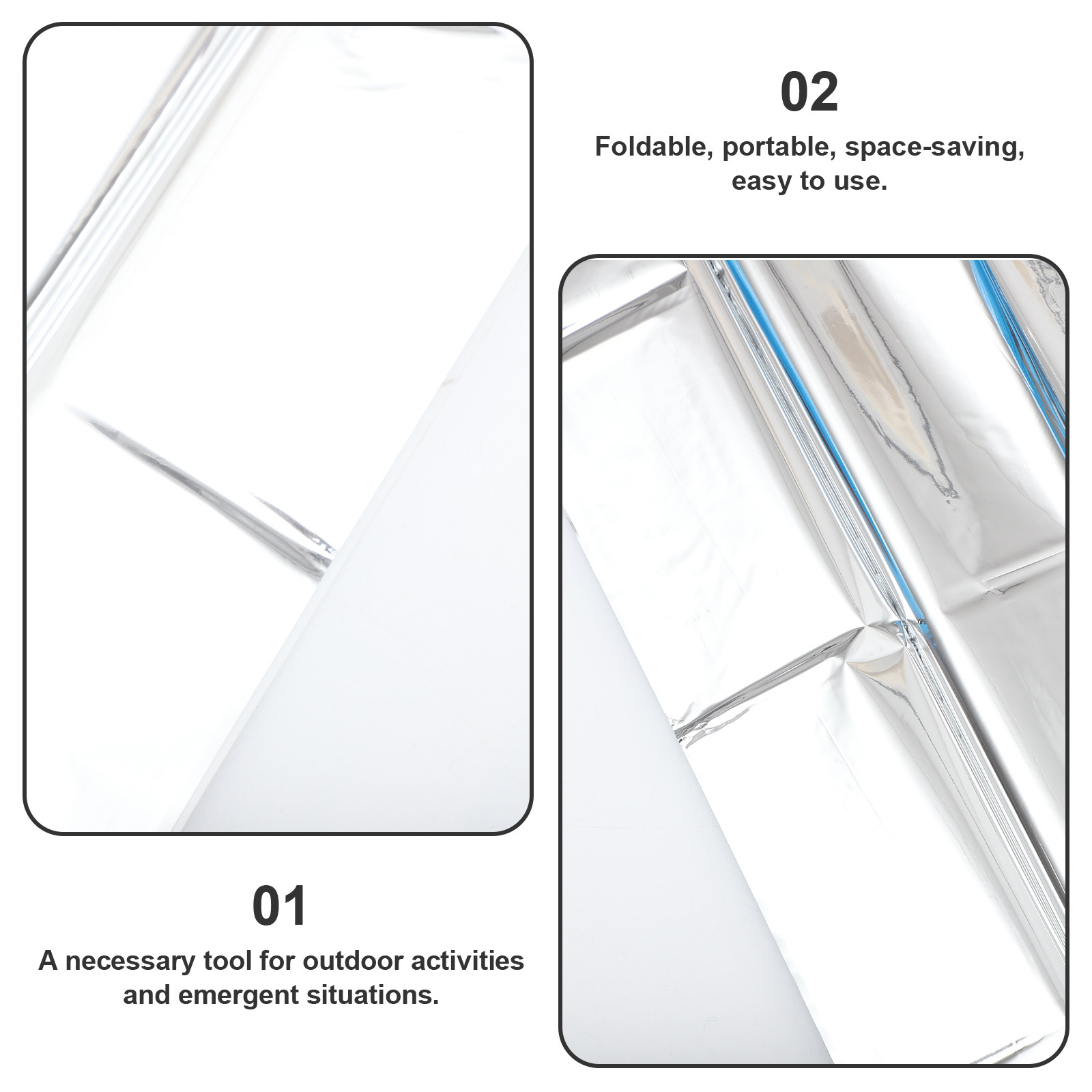 2Pcs Survival Emergency Warm B - Survival Blanket Reflective บทวิจารณ์และราคา