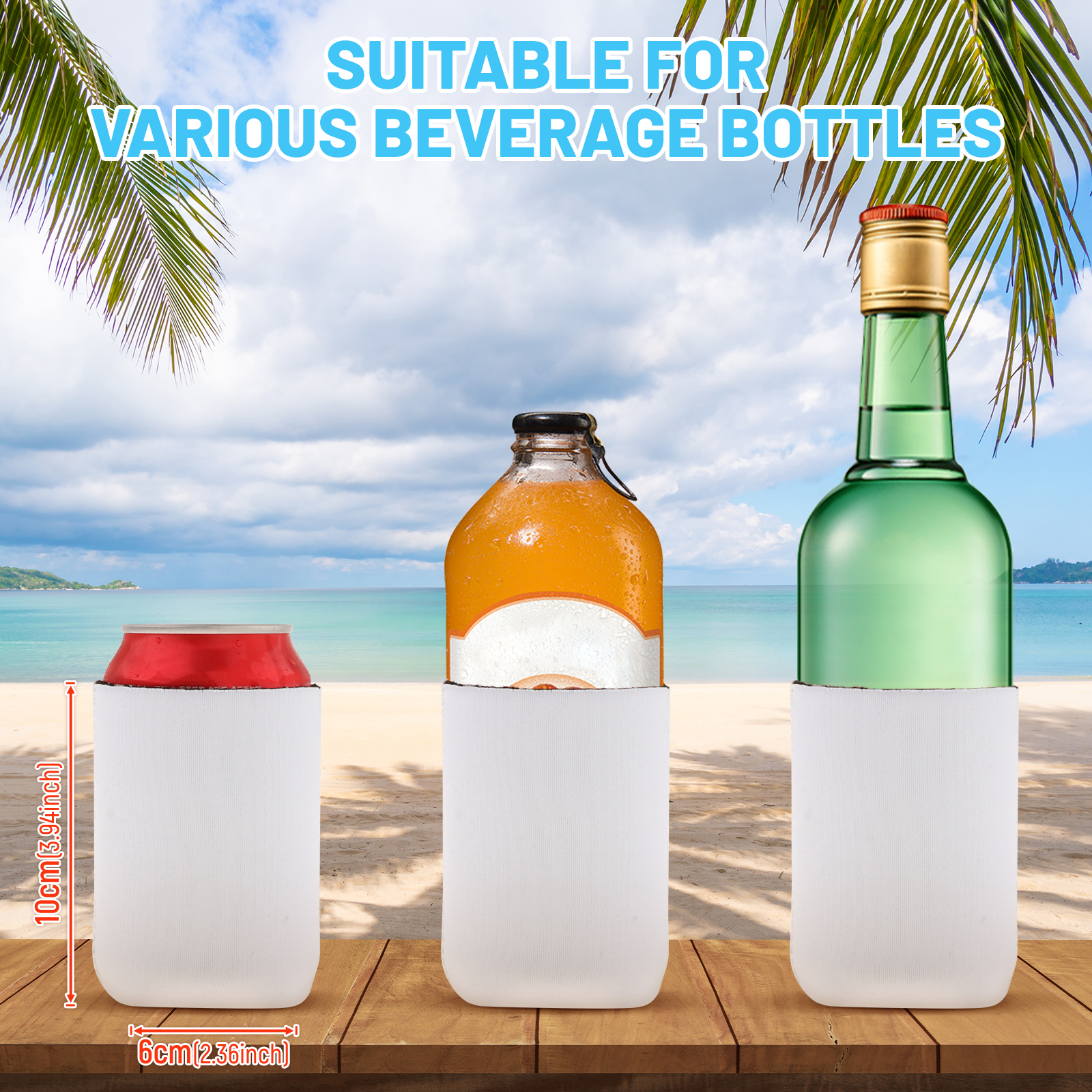 10x Beer Cans Coolers Sleeves  - Water Bag Collapsible บทวิจารณ์และราคา