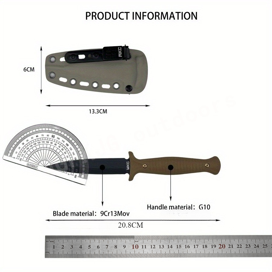 High Hardness MKC V24 Fixed Bl - Bushcraft Knife Fixed บทวิจารณ์และราคา