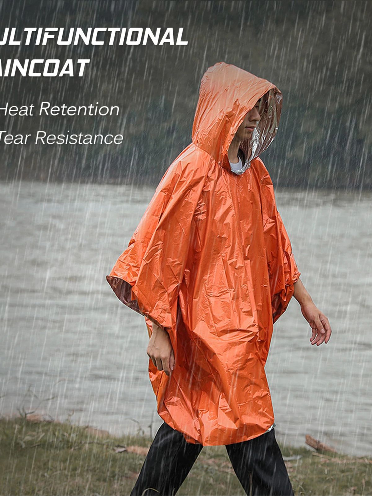 3-in-1 Thermal Emergency Rain  - Emergency Poncho Rain บทวิจารณ์และราคา