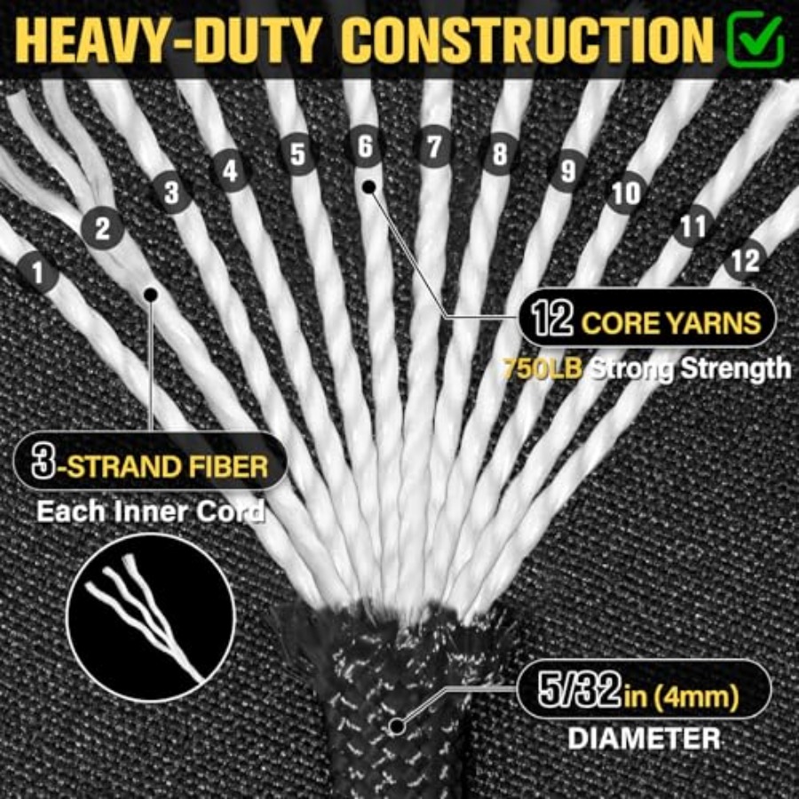 Paracord Rope 750 lb - 1000ft/ - Para Cord 1000Ft บทวิจารณ์และราคา