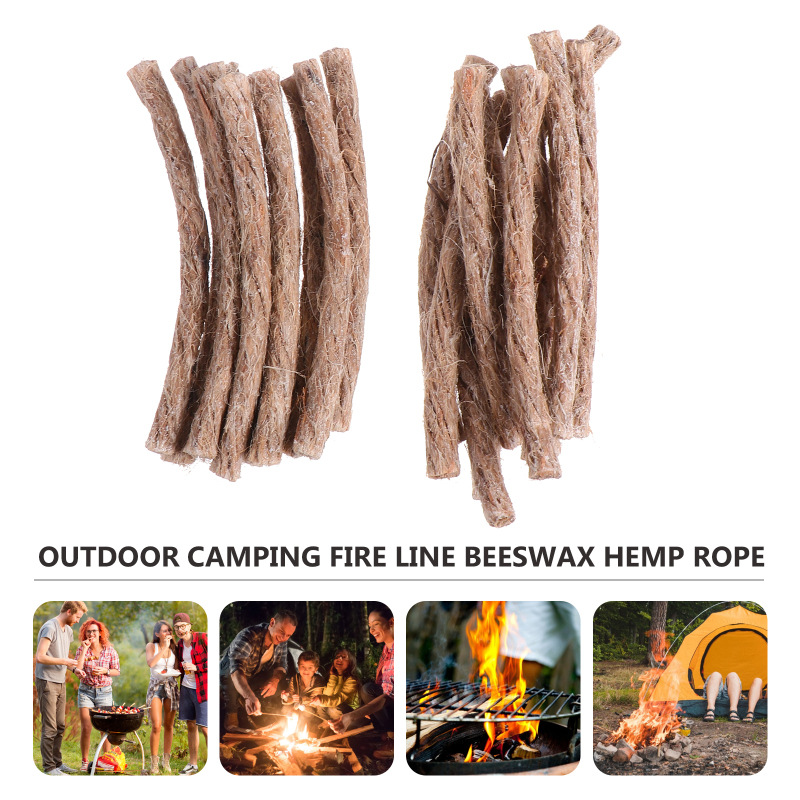 10Pcs Survival Wick Hemp Cord  - Fire Starting Kit บทวิจารณ์และราคา