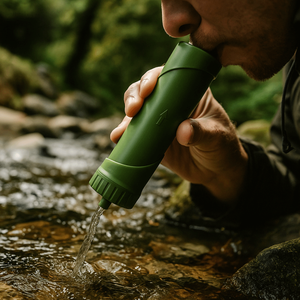 ABS Outdoor Mini Water Filter  - Water Purification Straw บทวิจารณ์และราคา