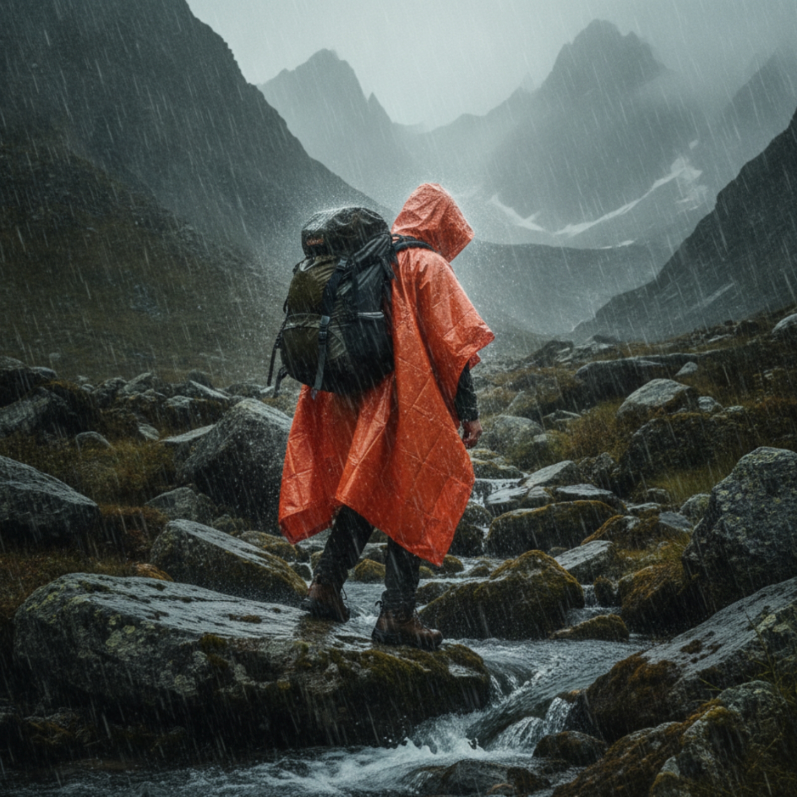 Hooded Rain Poncho Compact Eme - Emergency Poncho Rain บทวิจารณ์และราคา