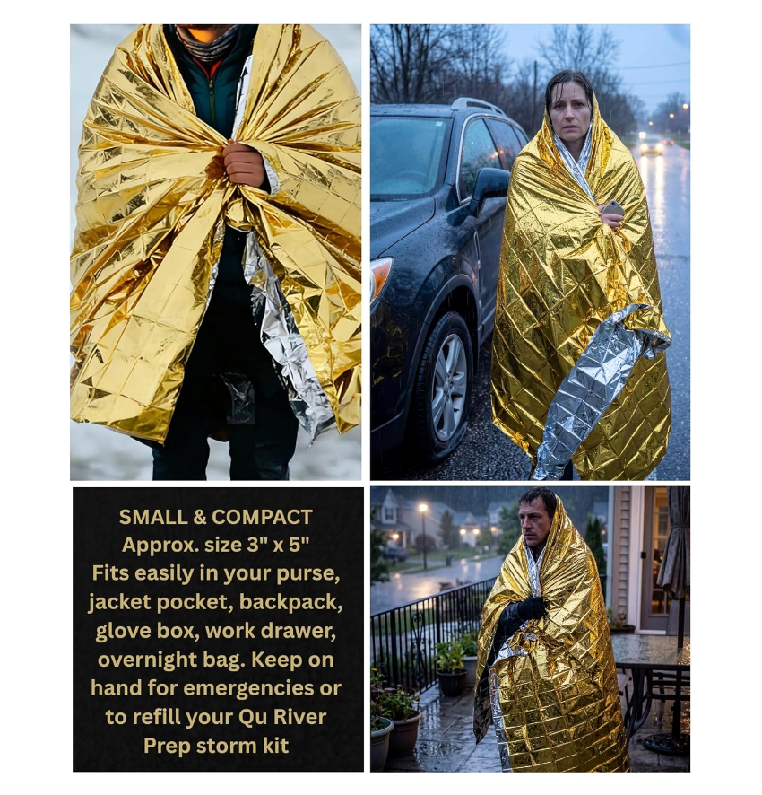 4 Pack Gold Silver Mylar Emerg - Emergency Mylar Tent บทวิจารณ์และราคา