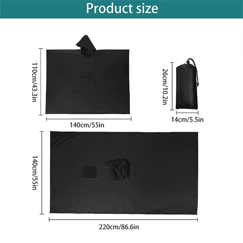 3 In 1 Outdoor Military Rainco - Emergency Poncho Rain บทวิจารณ์และราคา