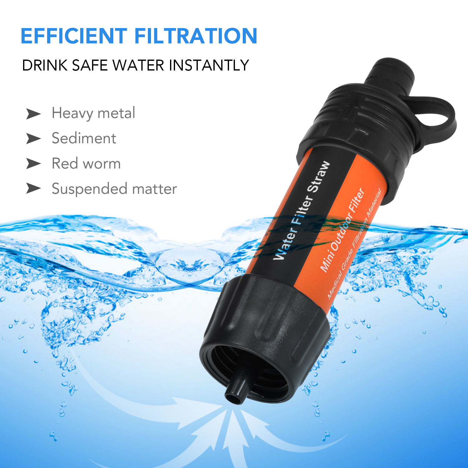 Outdoor Water Filter Straw Wat - Water Purification Straw บทวิจารณ์และราคา