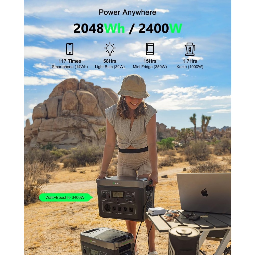 Portable Power Station with 20 - Solar Emergency Charger บทวิจารณ์และราคา