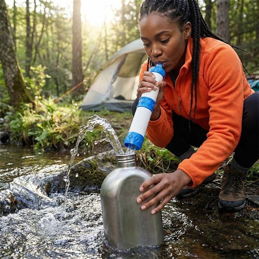 Mini Mini Water Filter Straw S - Water Purification Straw บทวิจารณ์และราคา