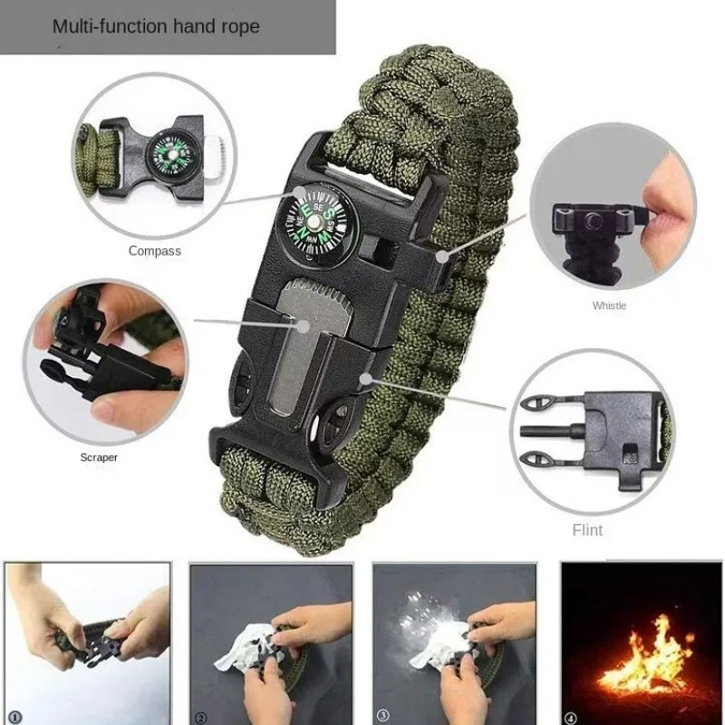 Five in One Compass Bracelet w - Fire Starting Kit บทวิจารณ์และราคา
