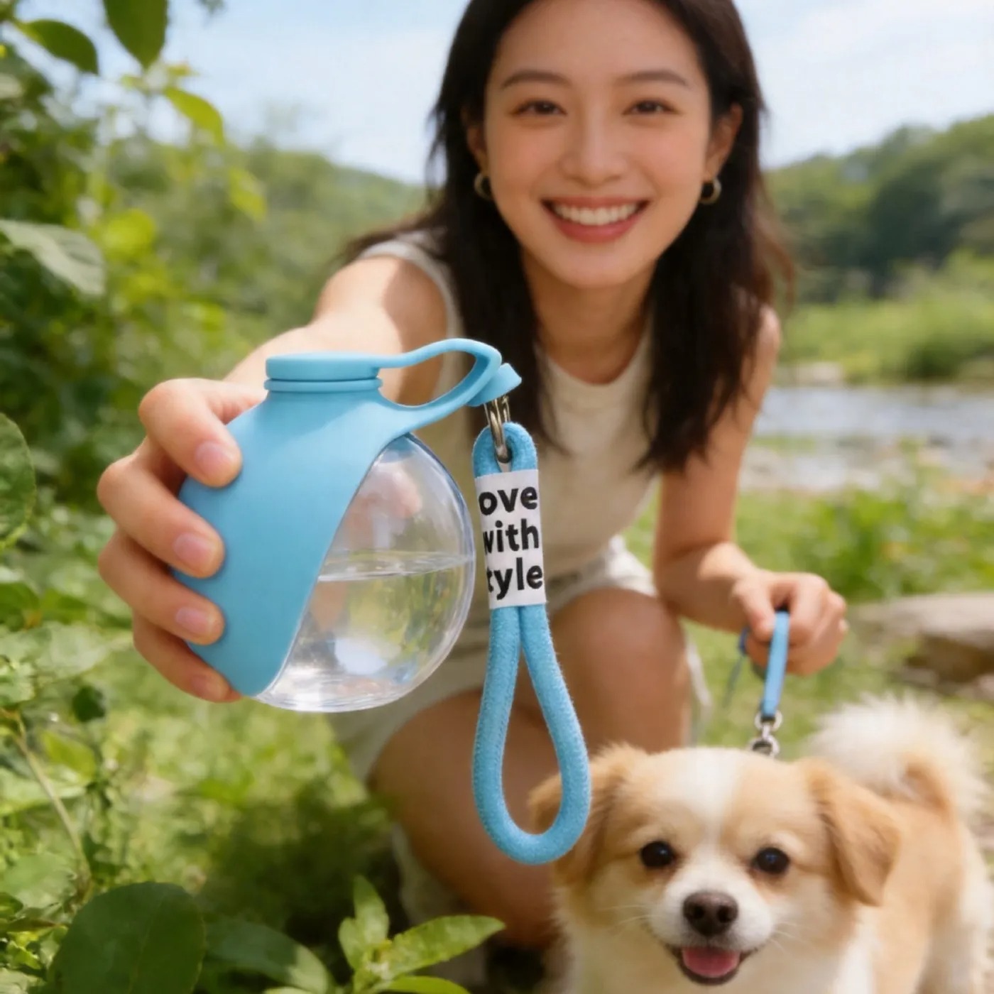 Portable 2-in-1 water bottle f - Water Bag Collapsible บทวิจารณ์และราคา