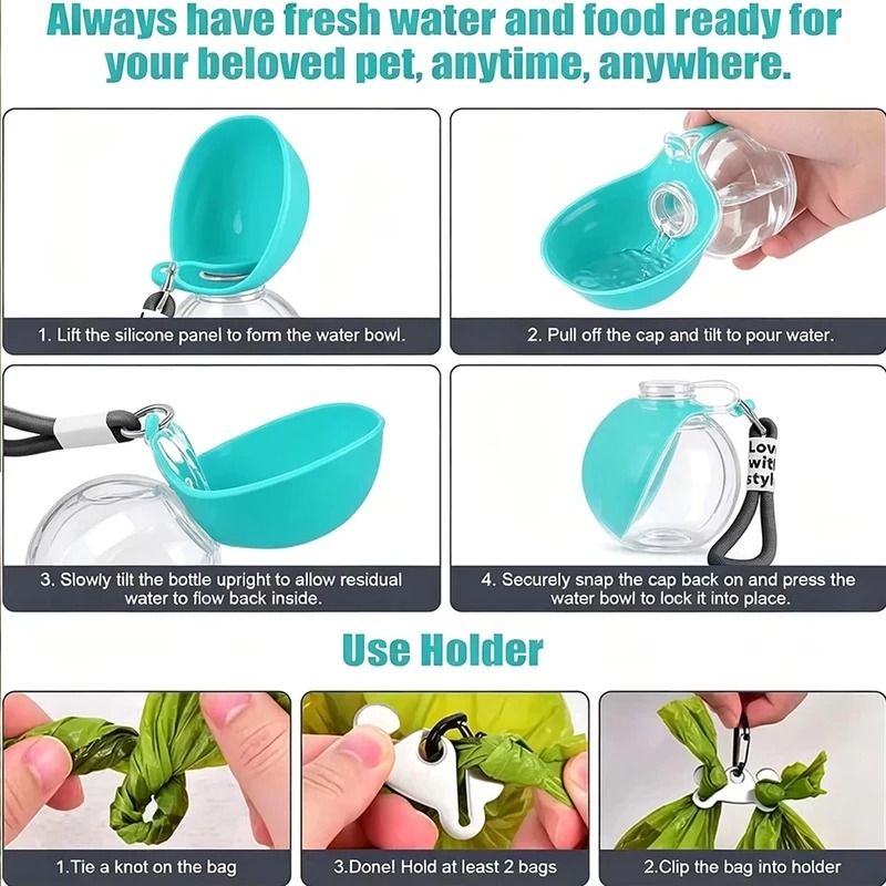 Portable 2-in-1 water bottle f - Water Bag Collapsible บทวิจารณ์และราคา