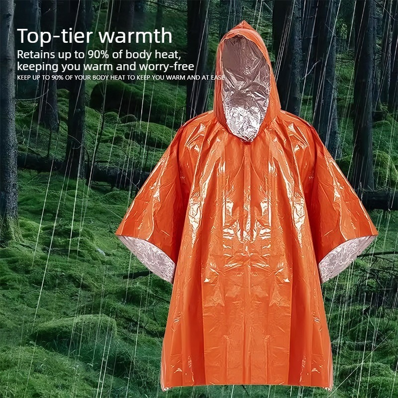1-10PCS Emergency Rain Poncho  - Emergency Poncho Rain บทวิจารณ์และราคา