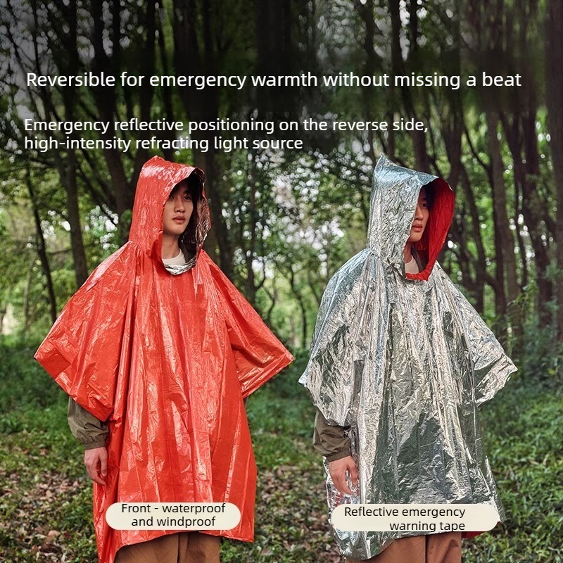 1-10PCS Emergency Rain Poncho  - Emergency Poncho Rain บทวิจารณ์และราคา