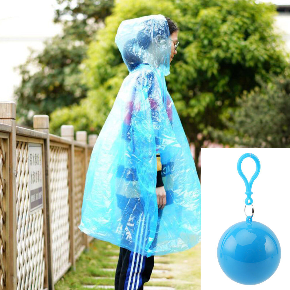 4Pcs Portable Waterproof Rain  - Emergency Poncho Rain บทวิจารณ์และราคา