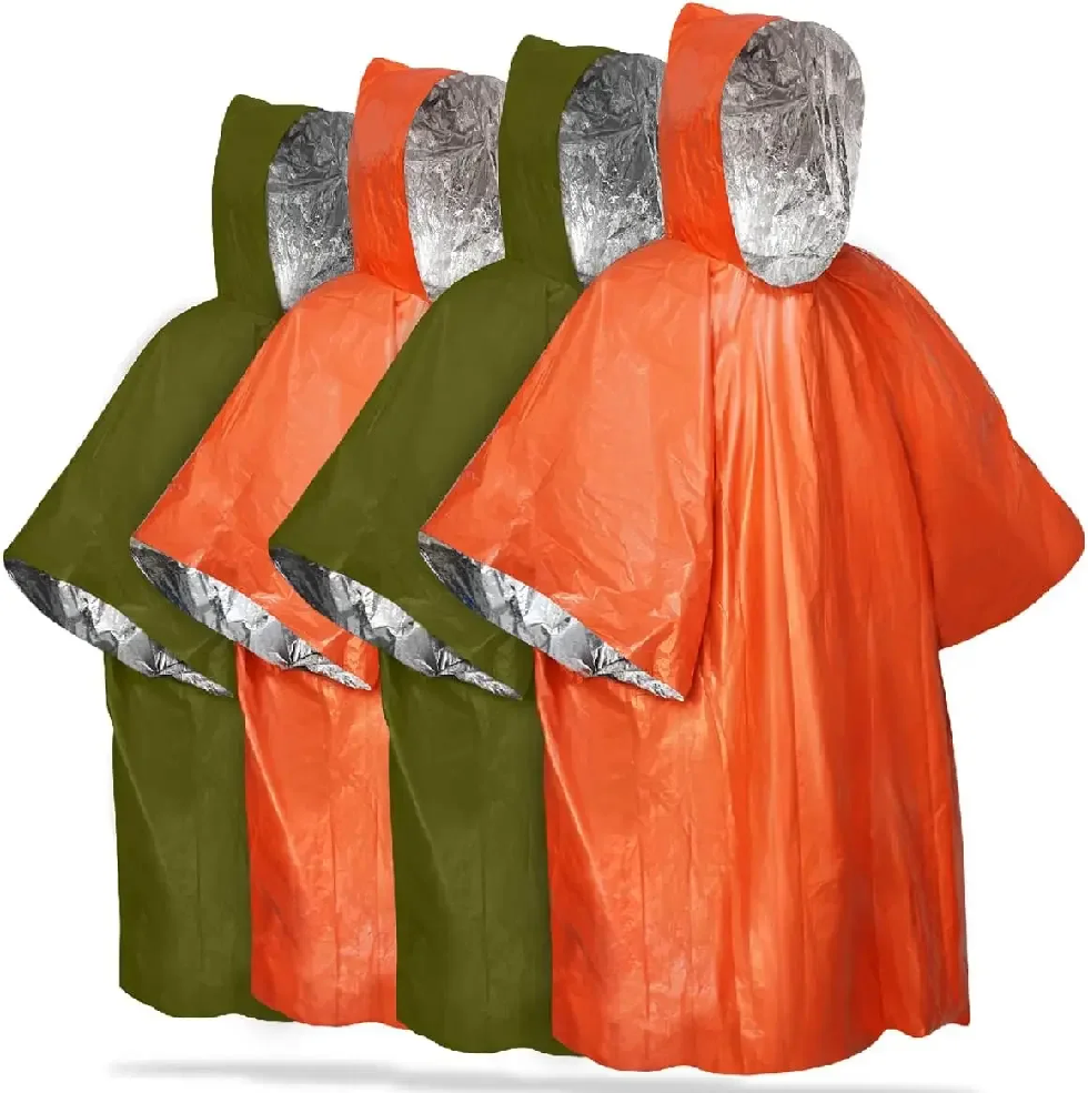 Emergency Rain Poncho Hood Reu - Emergency Poncho Rain บทวิจารณ์และราคา