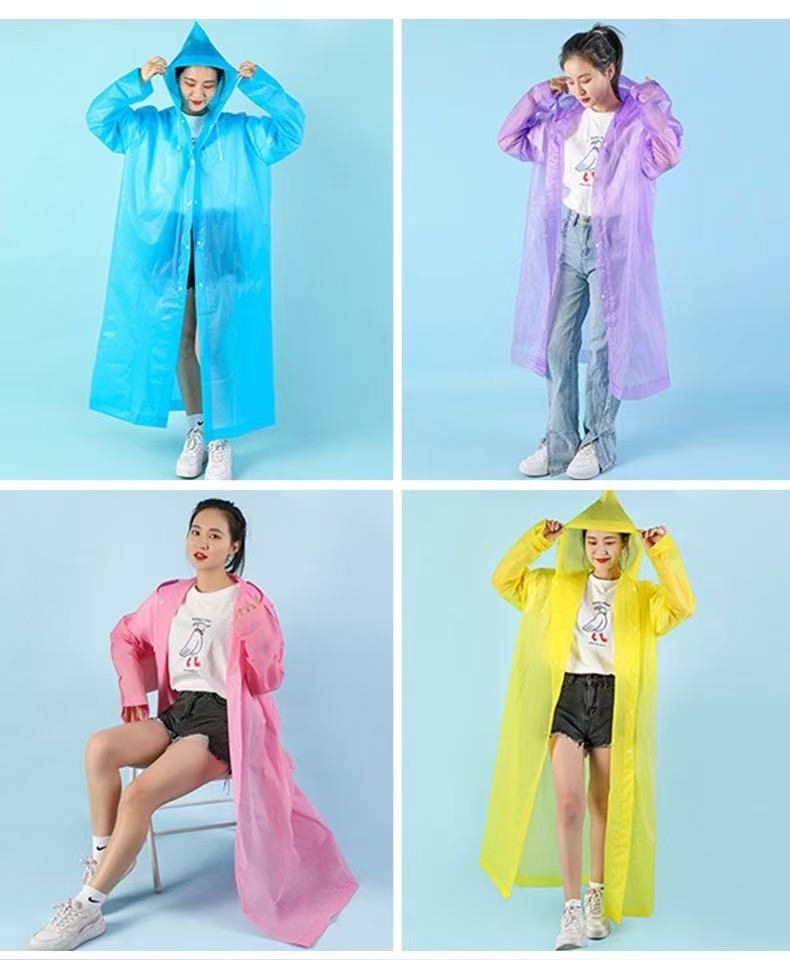 10Pcs Disposable Thick PE Rain - Emergency Poncho Rain บทวิจารณ์และราคา