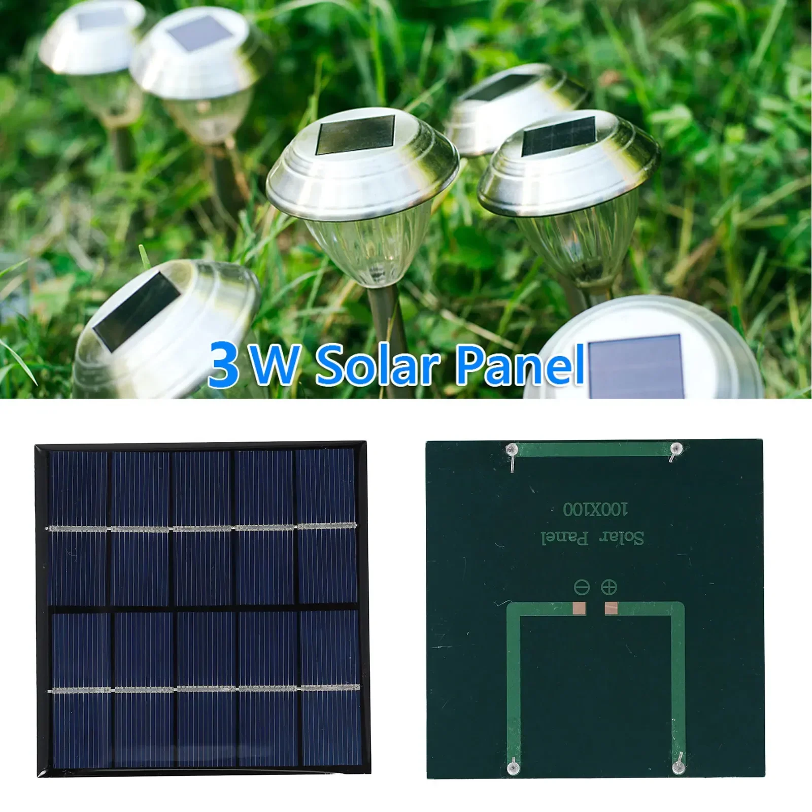 Solar Panel 3W 5V Solar Board  - Solar Emergency Charger บทวิจารณ์และราคา